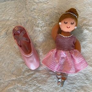 Ballerina & Ballet Slipper Ornament 🩰